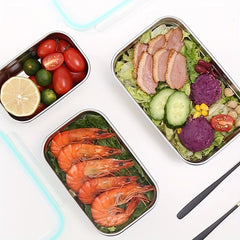 Stainless Steel Bento Box with Lid Sealed Leak-proof Food Storage Box