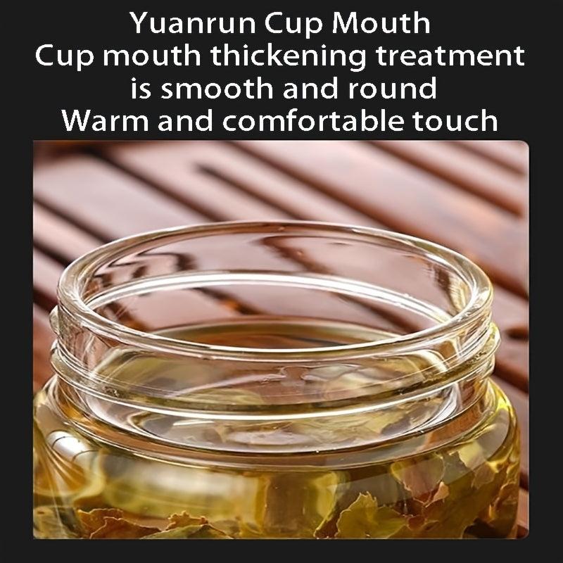 Glass Tea Infuser Bottle Tea Water Separation Cup 450ml Travel Tumbler Mug