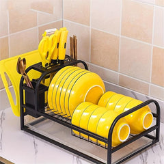 Countertop Dish Rack Cutting Board Bowl Plate Storage Rack