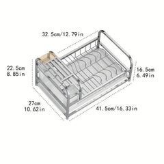 Countertop Dish Rack Cutting Board Bowl Plate Storage Rack