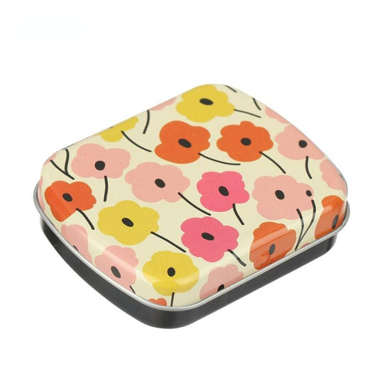Mini Tin Box Metal Hinged Empty Tins With Lid Portable Small Storage Container