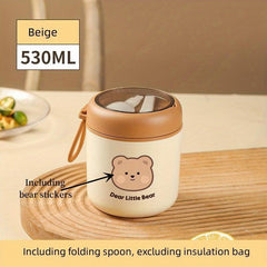 304 Stainless Steel Vacuum Soup Cup Children's Breakfast Cup