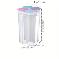Airtight Food Storage Container Candy Jars With Lid Biscuit Tea Can