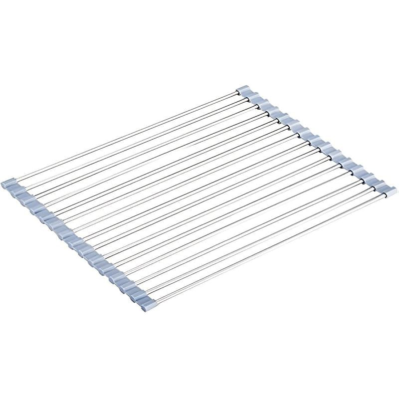 Rollable Cutlery Drying Rack Kitchen Stainless Steel Wire Drainer