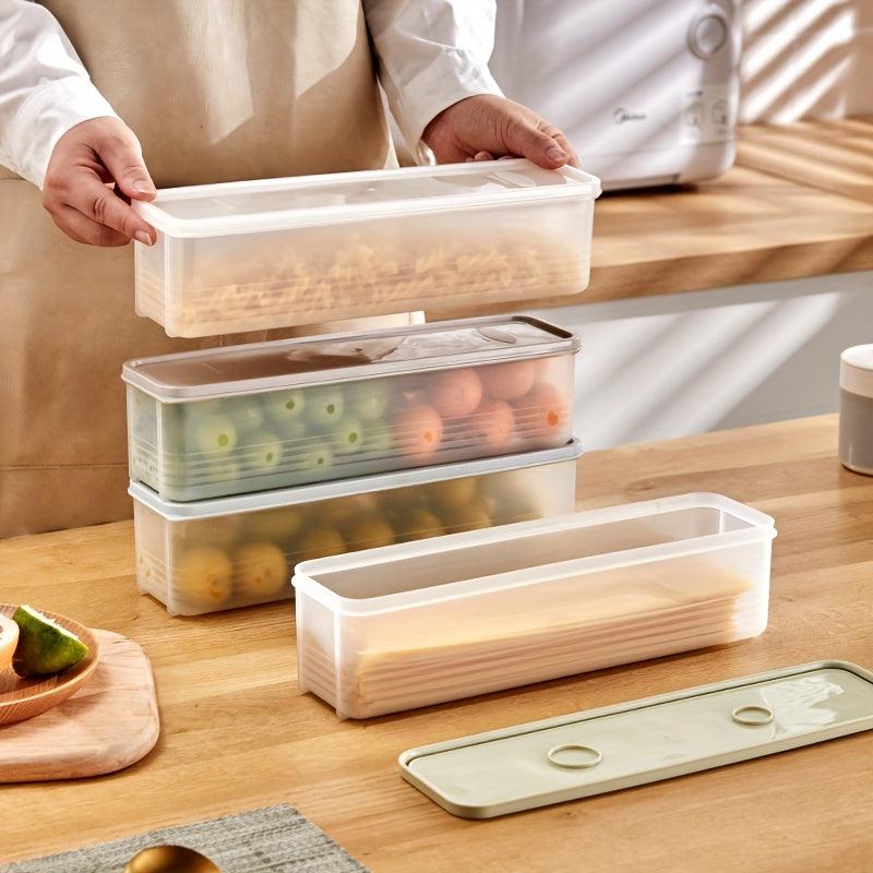 Plastic Pasta Container Sealed Refrigerator Noodle Box with Lid