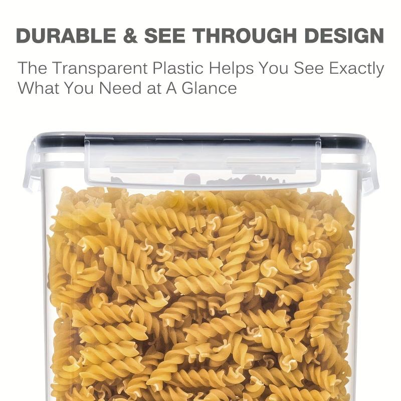 6pcs BPA-Free Airtight Containers - Ideal for Candy, Cereal, Pasta