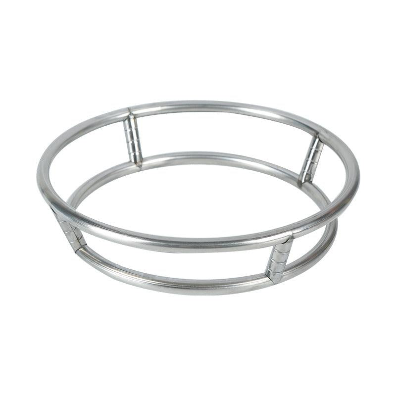 Stainless Steel Pot Rack Double Layer Insulated Pot Ring Kitchen Storage