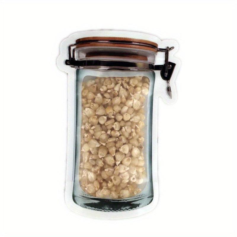 3pcs Flap Bottle Ziplock Bag Small Snack Storage Bag