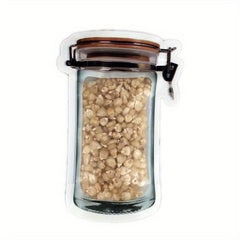 3pcs Flap Bottle Ziplock Bag Small Snack Storage Bag