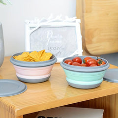 3pcs Foldable Bowl Set Portable Lunch Box for School Canteen Back to School