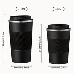 Stainless Steel Travel Coffee Mug, 12-17oz Thermal Cup, Vacuum Insulated