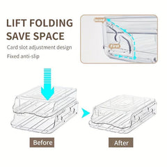 2 Layer Stackable Refrigerator Egg Storage Box Drawer Type