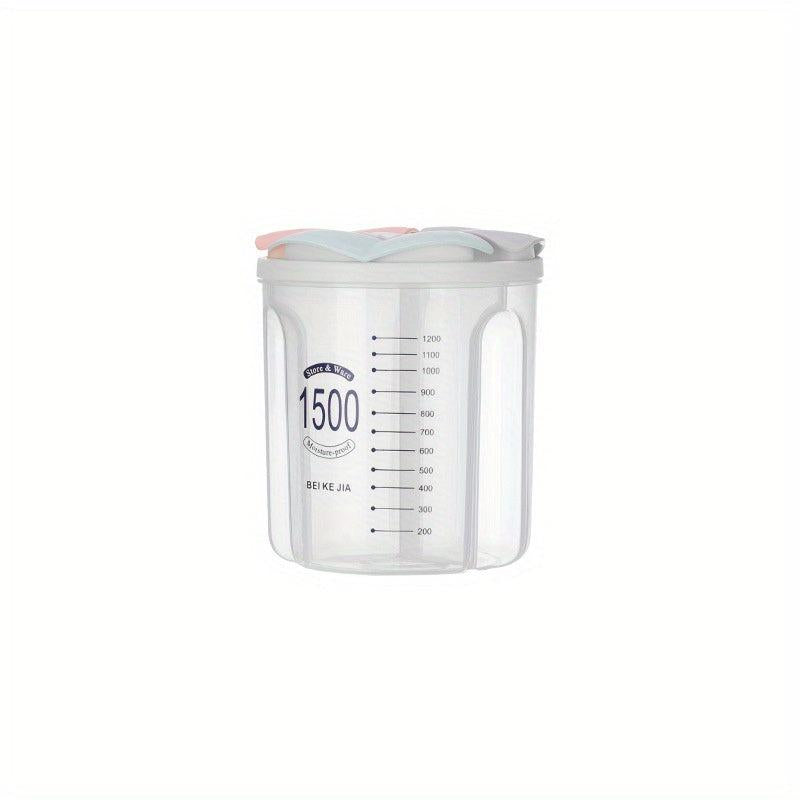 Plastic Grains & Cereals Storage Jar for Kitchen Use