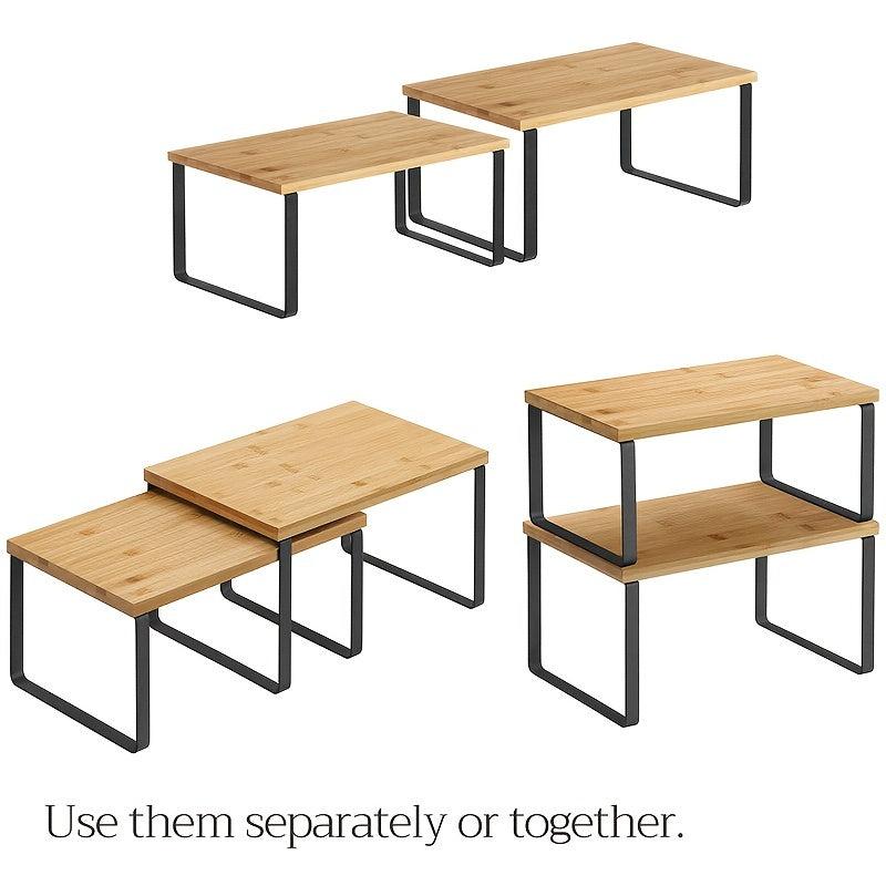 Stackable Kitchen Desk Shelves Set