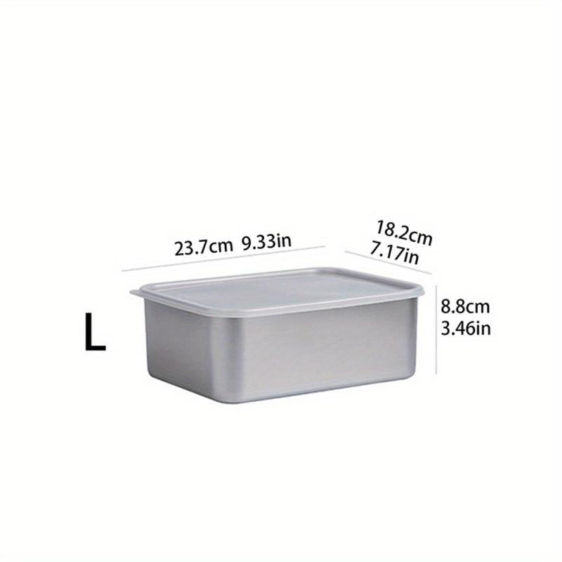 3pcs Stainless Steel Food Storage Containers for Fridge