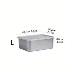 3pcs Stainless Steel Food Storage Containers for Fridge