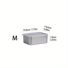 3pcs Stainless Steel Food Storage Containers for Fridge