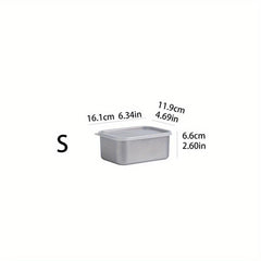 3pcs Stainless Steel Food Storage Containers for Fridge