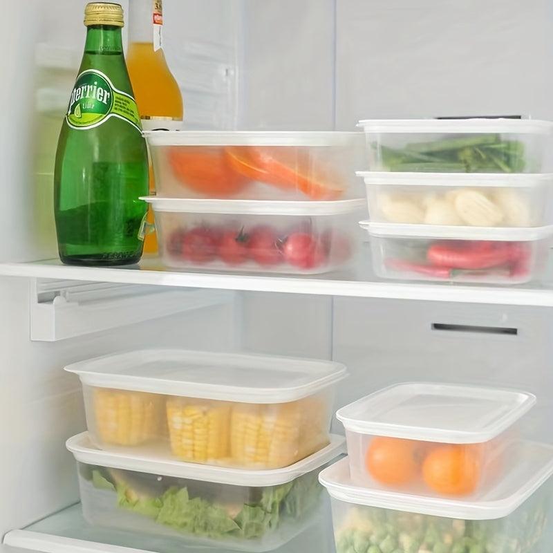 3pcs Refrigerator Storage Box Plastic Divider Bento Box