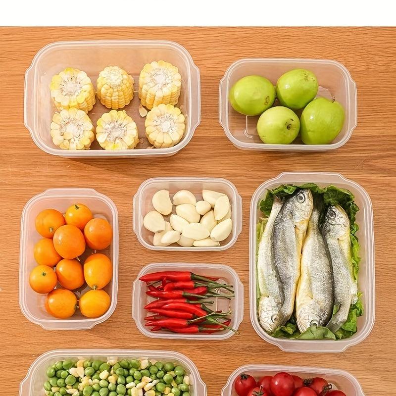 3pcs Refrigerator Storage Box Plastic Divider Bento Box
