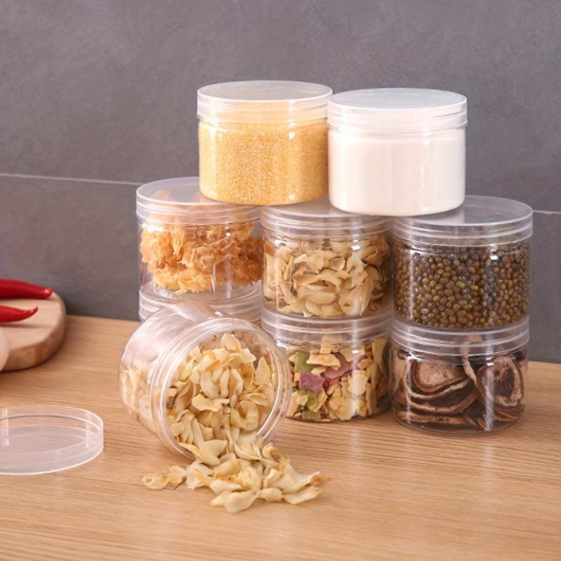 3pcs Sealed Jar Nut Storage Container for Kitchen Coffee Tea Flour Sugar Nuts