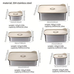 304 Stainless Steel Bento Box Airtight Food Storage 1700ml