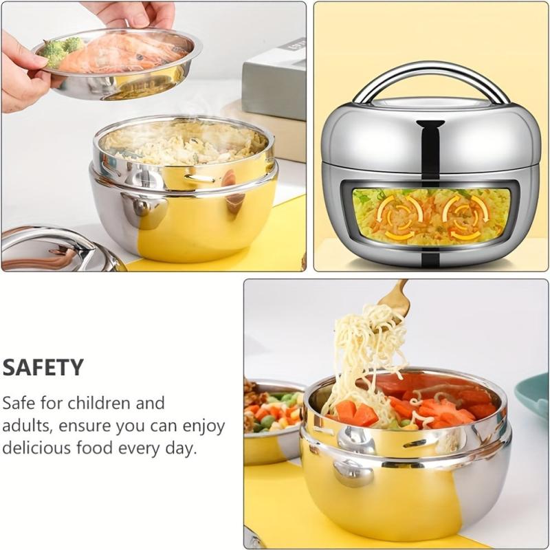 Stainless Steel Lunch Box Vacuum Insulated Double Layer Bento