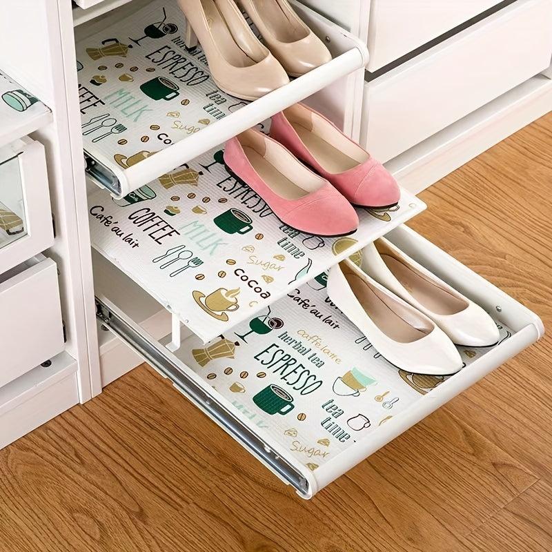Cuttable Printed Cabinet Mat Drawer Paper Waterproof Kitchen Storage