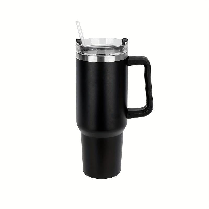 40oz Stainless Steel Tumbler with Lid & Straw for Car Home Office