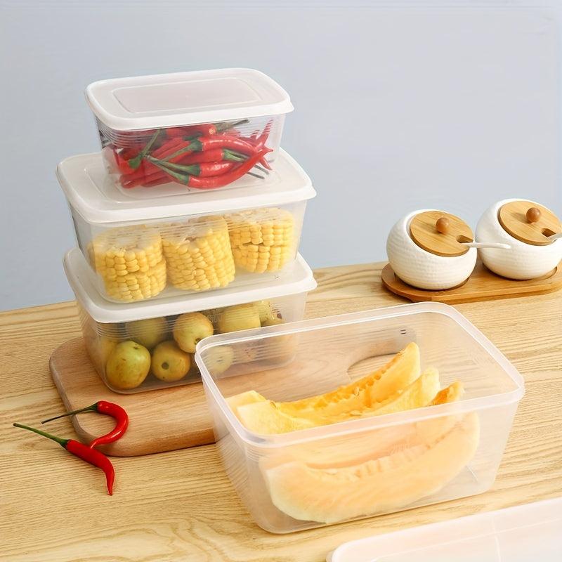 Plastic Refrigerator Storage Box Fresh Keeping Fruit Vegetable Crisper