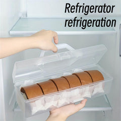 Rectangular Storage Box Cake Roll Packaging Reusable Container