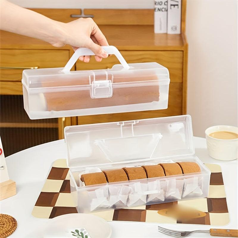 Rectangular Storage Box Cake Roll Packaging Reusable Container