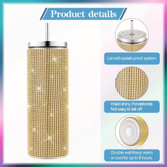 Studded Tumbler 20oz Stainless Steel Water Bottle Summer Winter Drinkware