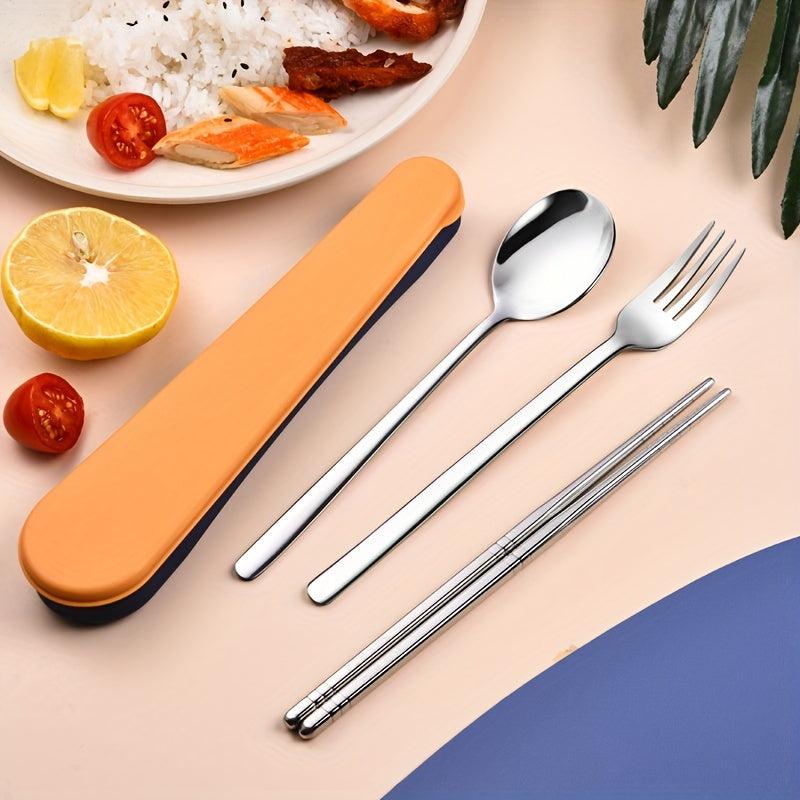 Portable Tableware Storage Box Cutlery Organizer Plastic Case Kitchen