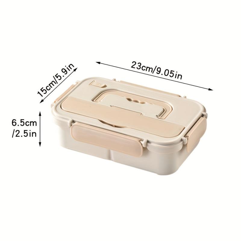 Leakproof Lunch Box with Tableware for Office Workers