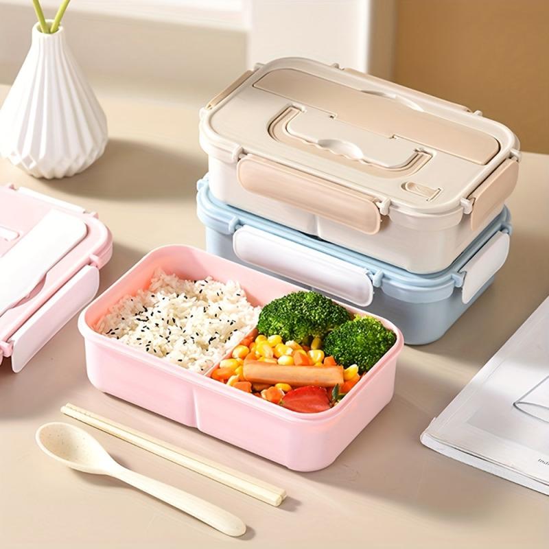 Leakproof Lunch Box with Tableware for Office Workers