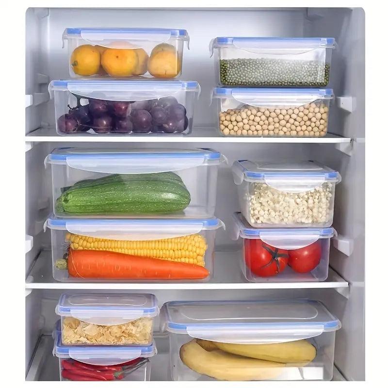 4pcs Kitchen Food Containers Reusable Fresh keeping Fruit And Vegetable Crisper