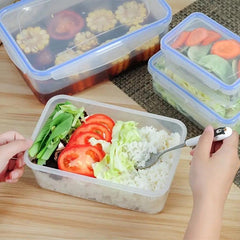4pcs Kitchen Food Containers Reusable Fresh keeping Fruit And Vegetable Crisper
