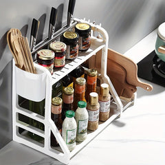 Kitchen Spice Rack with Holder Seasoning Storage for Countertop