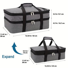 Insulated Casserole Dish Carrier Bag Food Hot Cold Travel Potluck