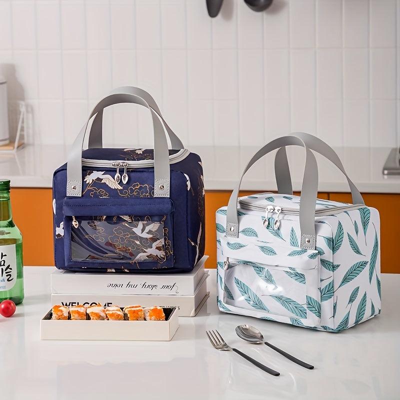 Japanese Style Bento Bag Insulated Lunch Box Outdoor Picnic Waterproof Hand Wash