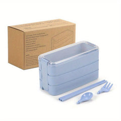 Japanese Style Three-layer Bento Box Microwave Safe Leakproof Container