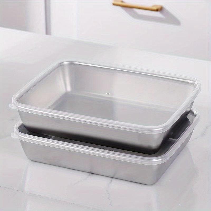 Japanese Stainless Steel Fresh-keeping Box with Lid