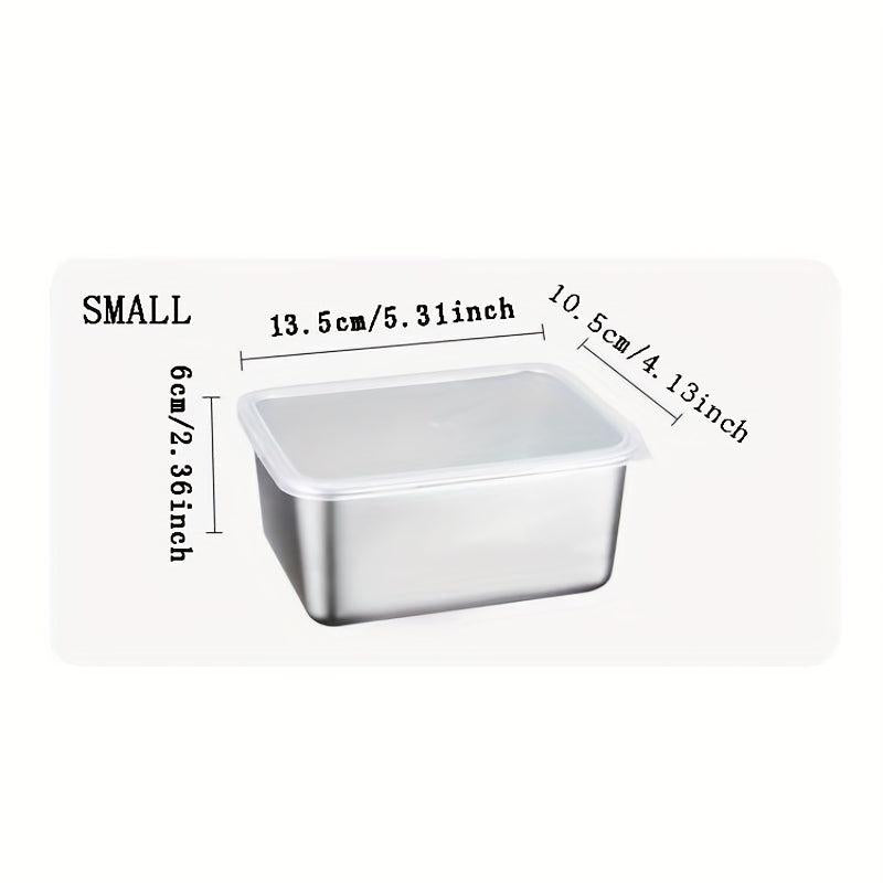 Japanese Stainless Steel Fresh-keeping Box with Lid