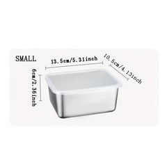 Japanese Stainless Steel Fresh-keeping Box with Lid