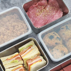Japanese Stainless Steel Fresh-keeping Box with Lid