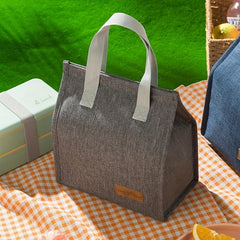 Minimalist Bento Bag Ice Pack Outdoor Picnic Lunch Box Hand Wash Insulated Conta