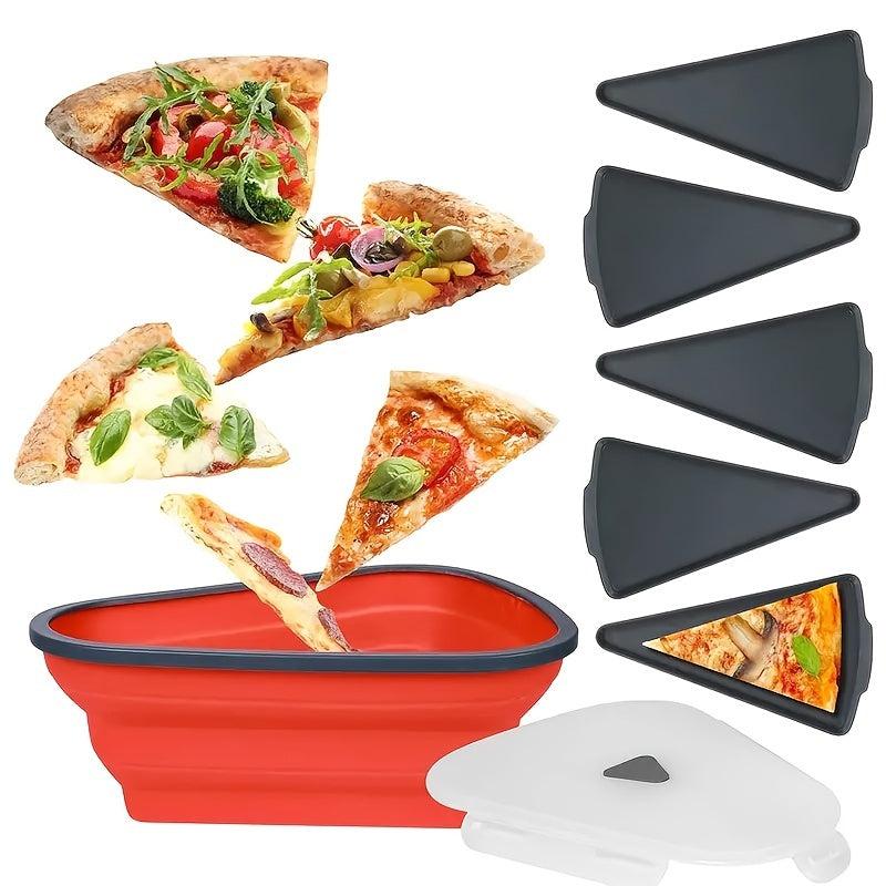 Silicone Pizza Storage Container, Set of 5 Trays