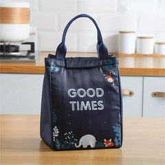 Insulated Lunch Bag Corgi Elephant Bear Printed Reusable Aluminum Foil Lunch Box