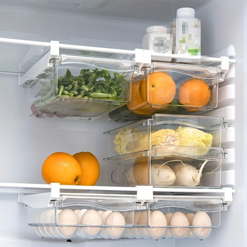 1pc Transparent Egg Box Drawer Type Fresh keeping Organizer